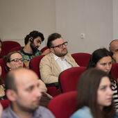 Zaal Andronikashvili sitzt im Publikum und verfolgt die Verleihungszeremonie