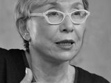 Black and white portrait photo of Julia Kristeva
