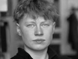 Black and white portrait photo of Nicola Chodan