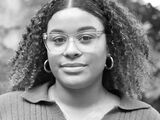 Black and white portrait photo of Jenaba Samura.