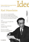 The image shows the cover of a special issue of the journal Zeitschrift für Ideengeschichte titled “Karl Mannheim”, edited by Jens Hacke and Reinhard Laube and published by C.H.Beck.