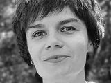 Black and white portrait of Tania Arcimovich.